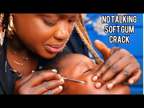ASMR✨rare & Super attentive nitpicking,Face,nose, head & hand picking hair crust,soft gum cracks