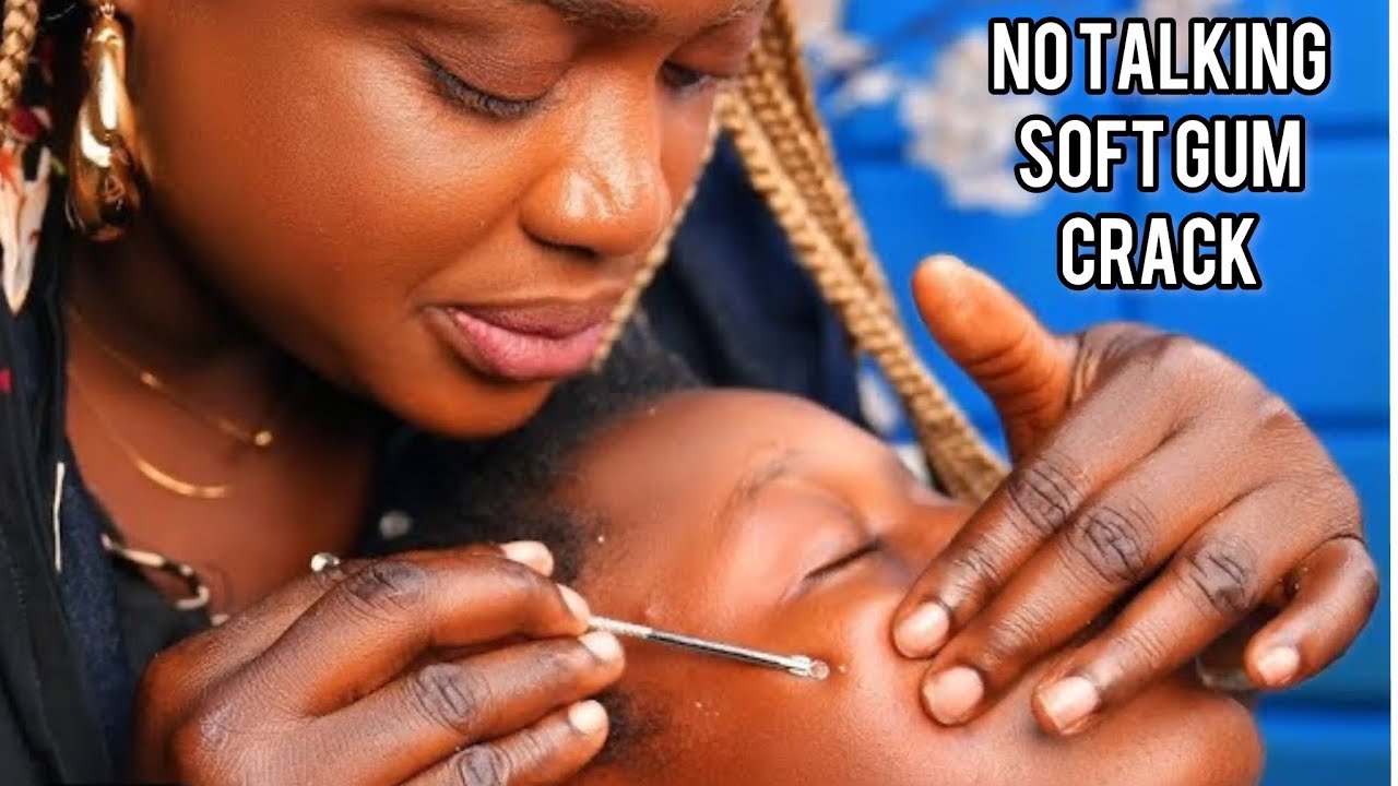 ASMR✨rare & Super attentive nitpicking,Face,nose, head & hand picking hair crust,soft gum cracks