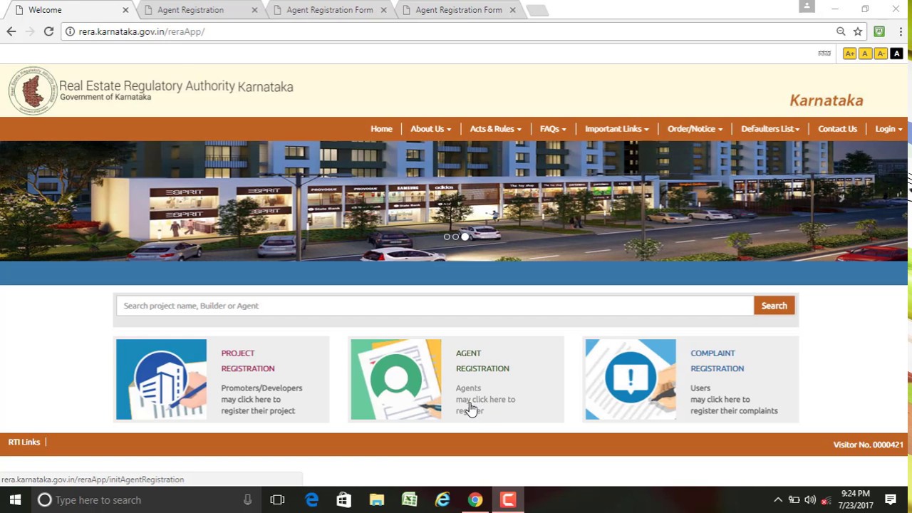 process-of-online-rera-registration-for-agents-youtube