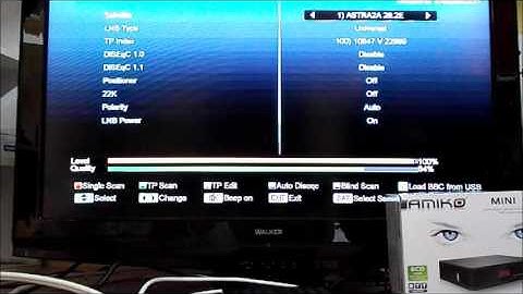 How to do a Satellite Blind Scan on the Amiko Mini Combo
