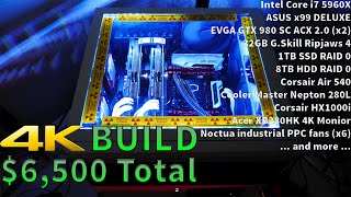 4K Gaming Editing Build 5960X X99 Deluxe Evga Gtx 980 Sc Acx 2 0 Ripjaws 4 Acer Xb280Hk