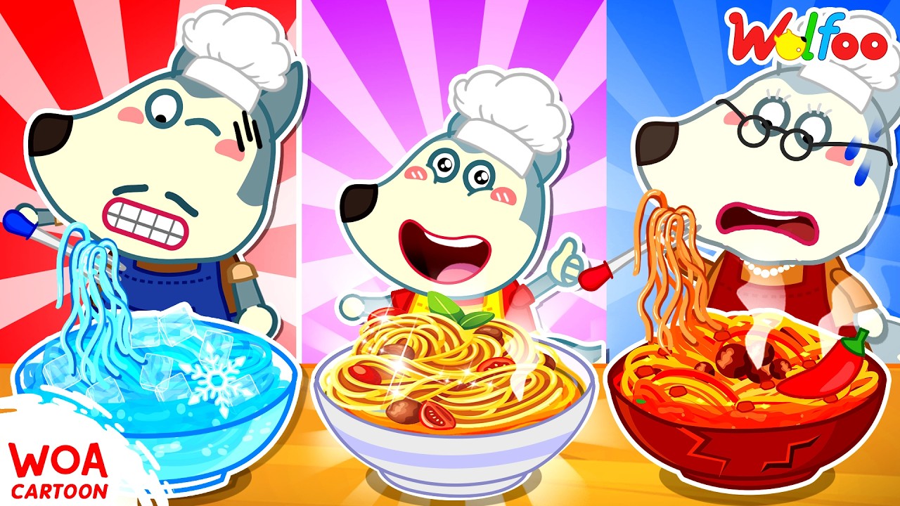 Wolfoo Thử Thách Ăn Mì Lạnh, Mì Thường Và Mì Siêu Cay 🌶️ 🐺 Hoạt Hình Wolfoo Tiếng Việt
