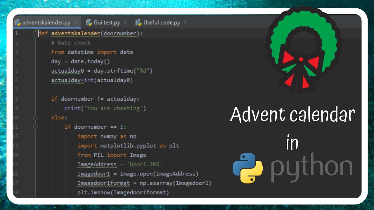 Programming an Advent calendar in Python | MajTime - YouTube