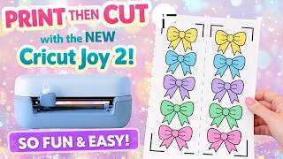 Print Then Cut Stickers With Cricut Joy 2 | Beginner Friendly