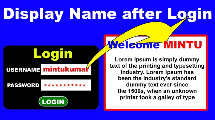 28. How to Display print user name after login using with session in PHP
