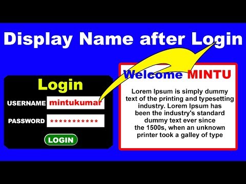 28. How to Display print user name after login using with session in PHP