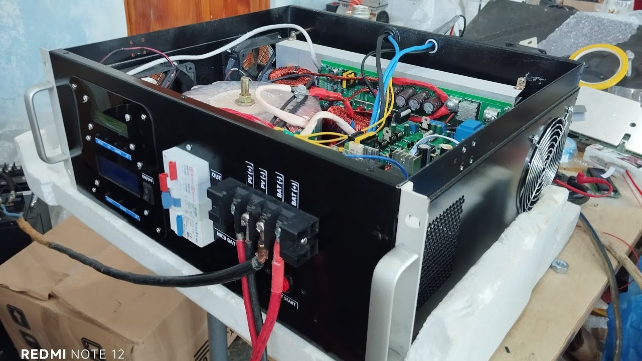 Manual inverter Rack Mount integrasi MPPT. Inverter 3kw, mppt 4kwp, ATS ...