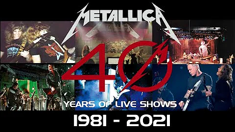 Metallica Live Show Evolution 1981 - 2021