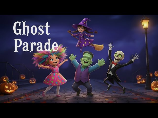 Halloween Ghost Parade Animated Sing-a-Long Musical! 🎃 Spooky Fun and ...
