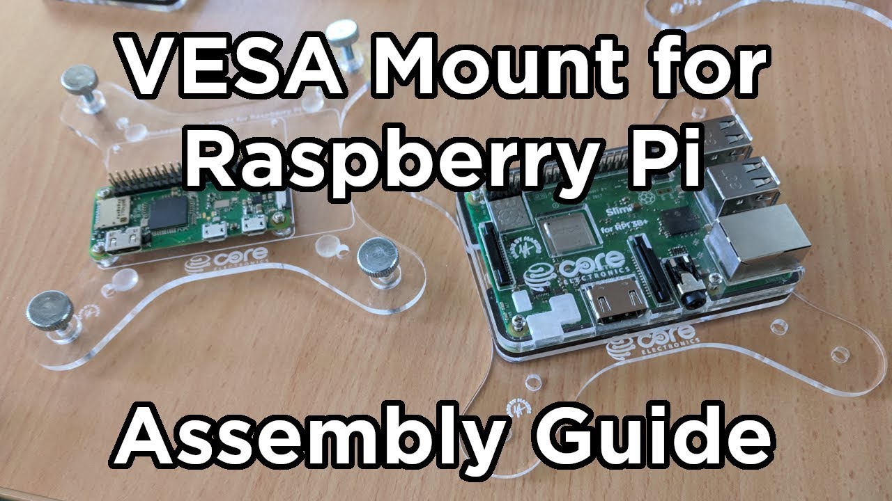 Pioneers Vesa Mount for Raspberry Pi Assembly Guide - YouTube