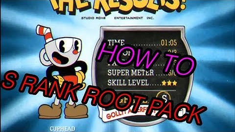 How to S rank ROOT PACK in Cuphead!! (Easiest way known to mankind)