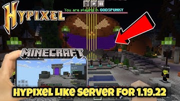How To Join Hypixel in Minecraft Pe 1.19+ |  Hypixel Skyblock Server For Minecraft Pe 1.19.22 |