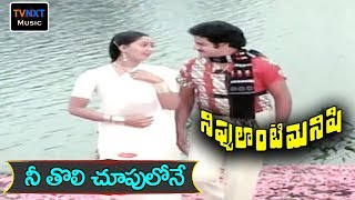 Nee Tholi Chupulone Video Song | Nippulanti Manishi Movie Songs | Balakrishna | Radha | TVNXT Music