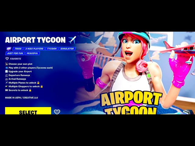 PRO PLAYER TYCOON 🏆 [ thegirlsstudio ] – Fortnite Creative Map Code