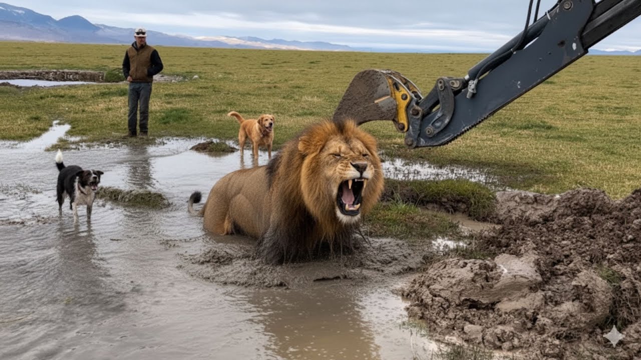 DANGEROUS RESCUE OF A WILD LION