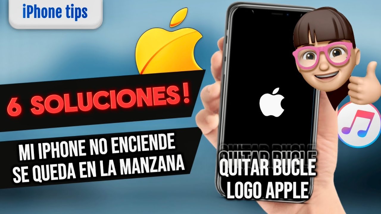 [6 SOLUCIONES] Mi iphone no enciende se queda en la Manzana - YouTube