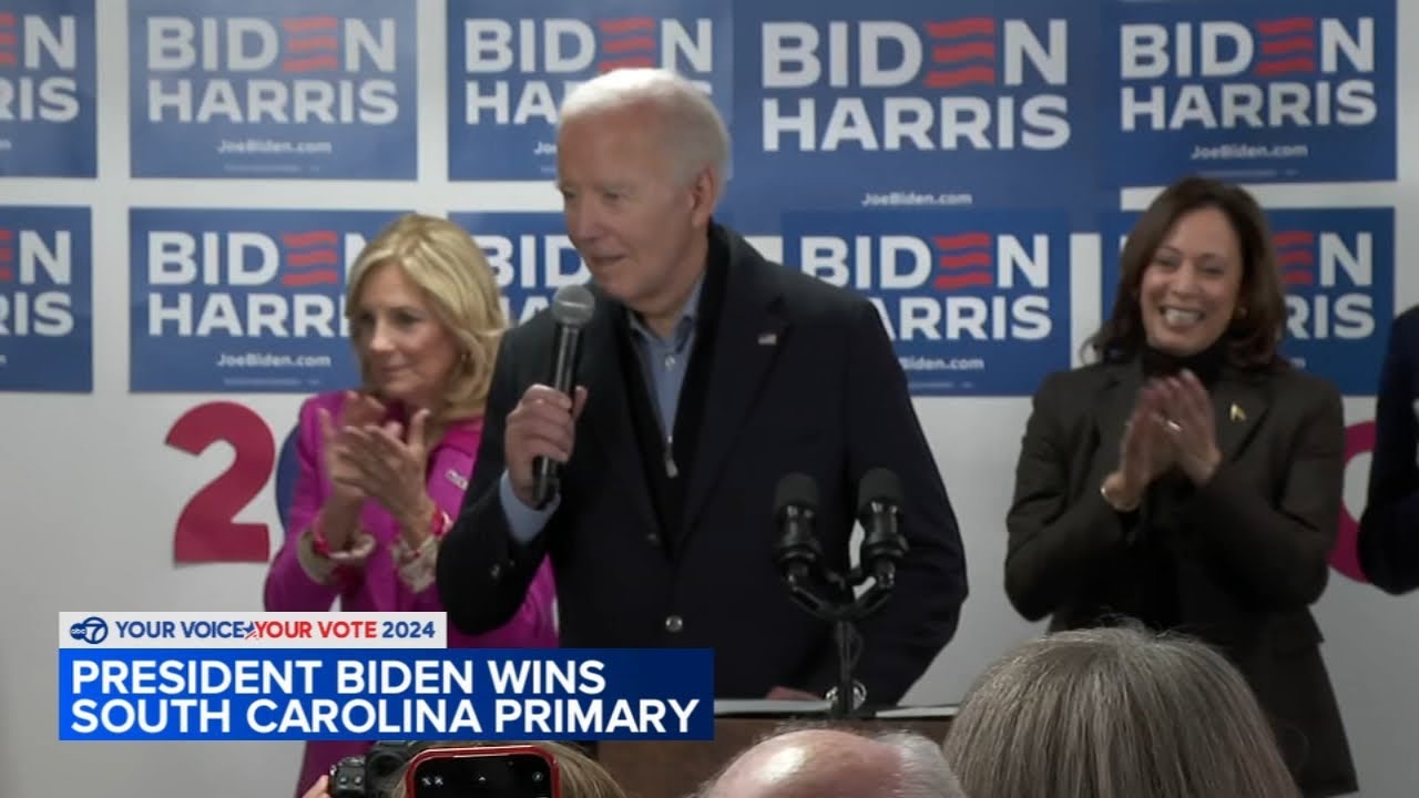 Joe Biden wins Democratic presidential primary in South Carolina YouTube