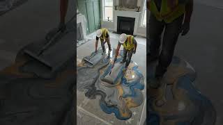 Amazing Epoxy Floor Transformation | Luxury Interior Makeover! #beforeandafter