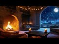 Grand Medieval Hearth 🔥 Wind &amp; Snow Beyond the Archway (3 Hours)