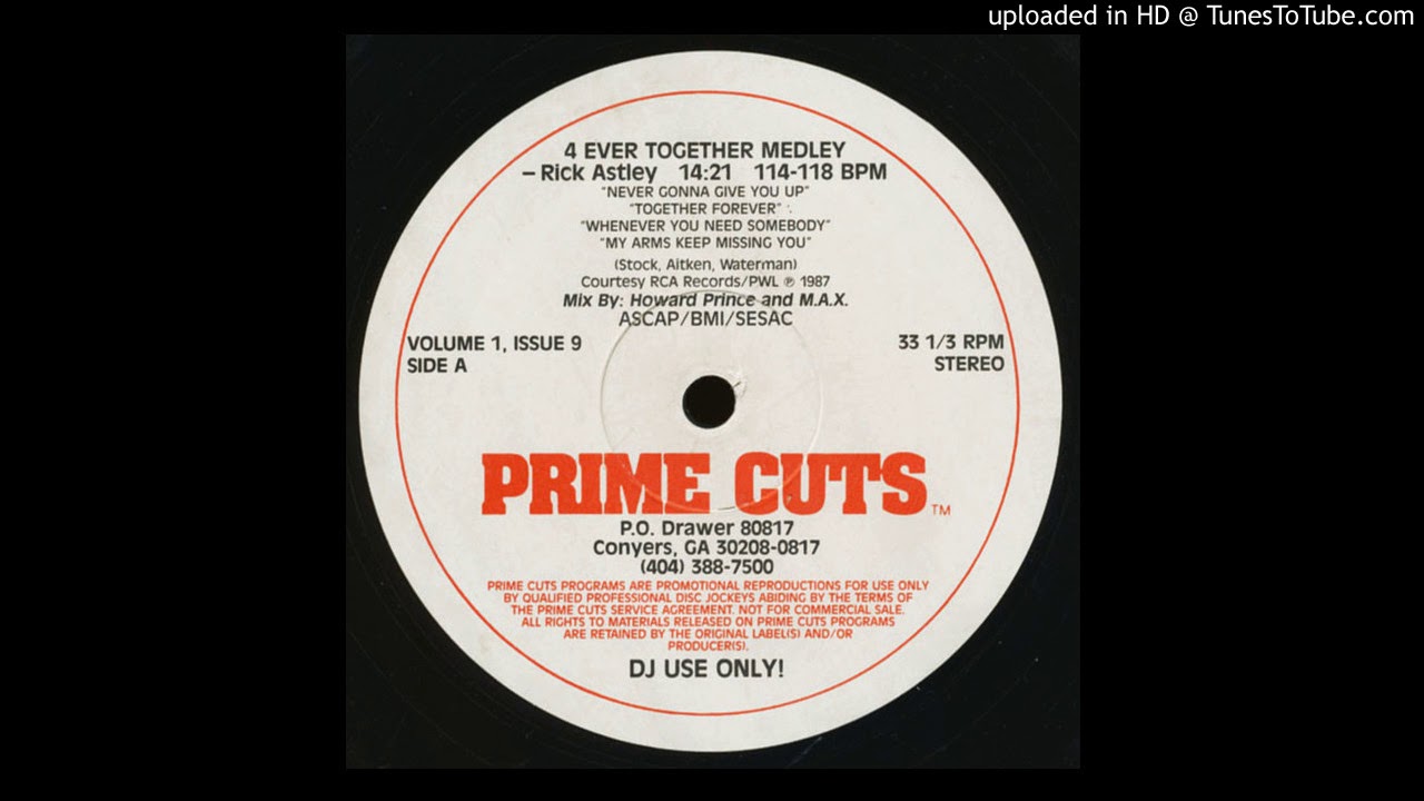 Rick Astley - 4 Ever Together Medley (Prime Cuts Medley)