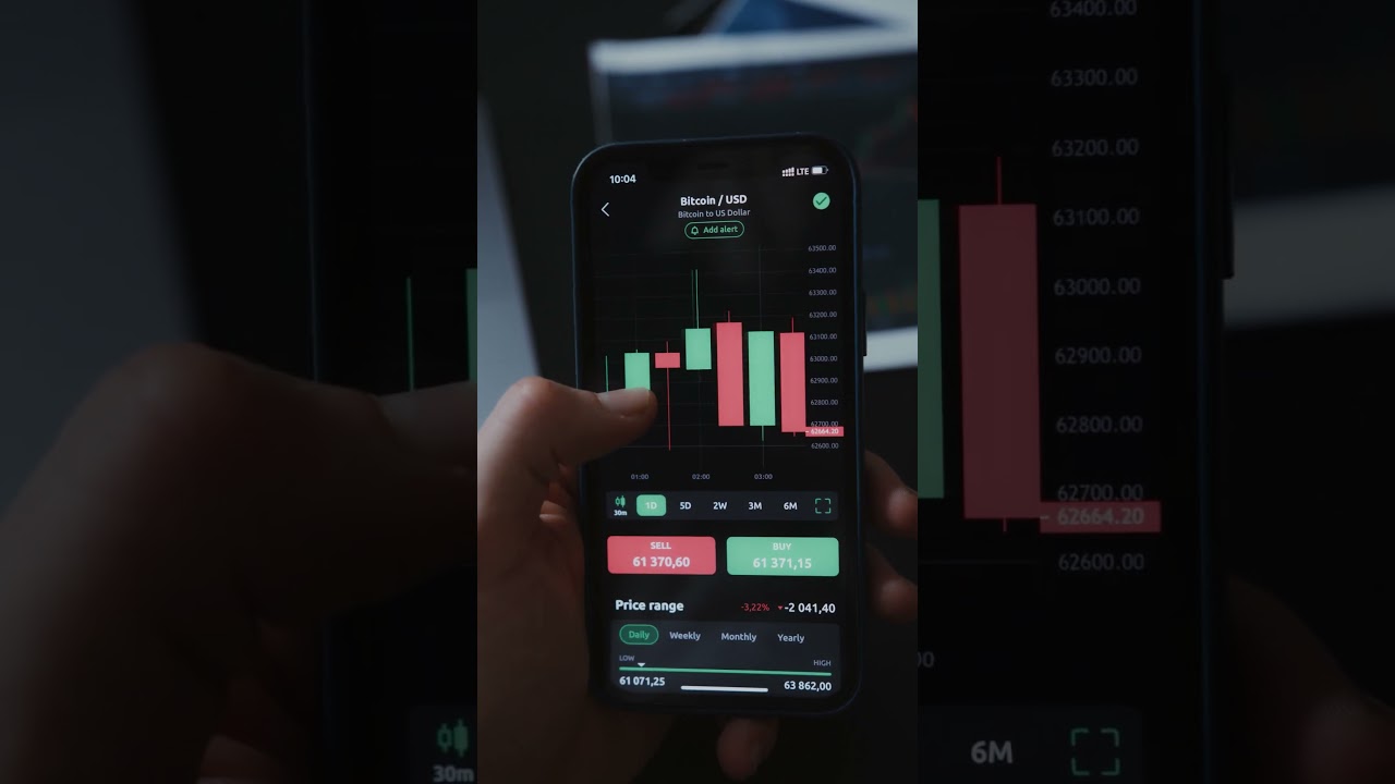 Bitcoin Trading Chart Animation Crypto Candlestick Stock Footage Editors 