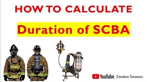How to calculate SCBA working duration | SCBA working duration calculation