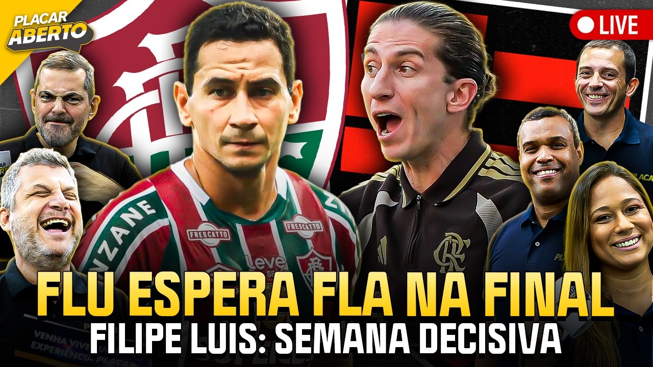 FLUMINENSE NA FINAL! FLAMENGO VAI CHEGAR? FILIPE LUÍS CORRE RISCO? E MAIS | Placar Aberto | 02/03