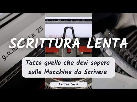 Video: Le macchine da scrivere sono ancora usate?