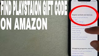 ✅  How To Find Playstation PS4 Store Gift Card Code Purchased On Amazon  