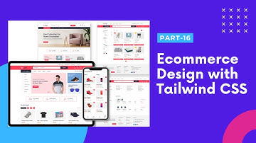 Ecommerce Design with Tailwind CSS Bangla Tutorial - 16 Login Register