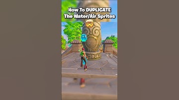 How To DUPLICATE The Water/Air SPRITES! 🤩 #shorts #fortnite