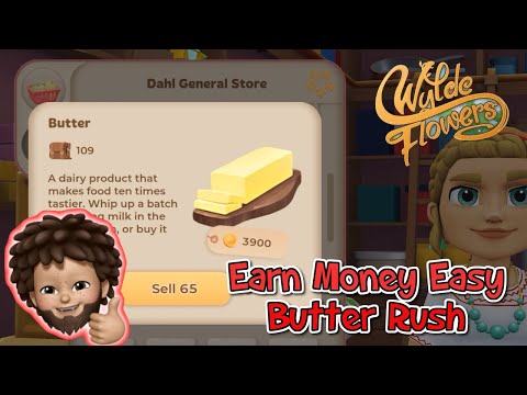 Wylde Flowers - How to make money using butter rush | Apple Arcade