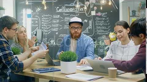 Team of Young Creative Developers Have Brainstorming Session | Stock Footage - Videohive