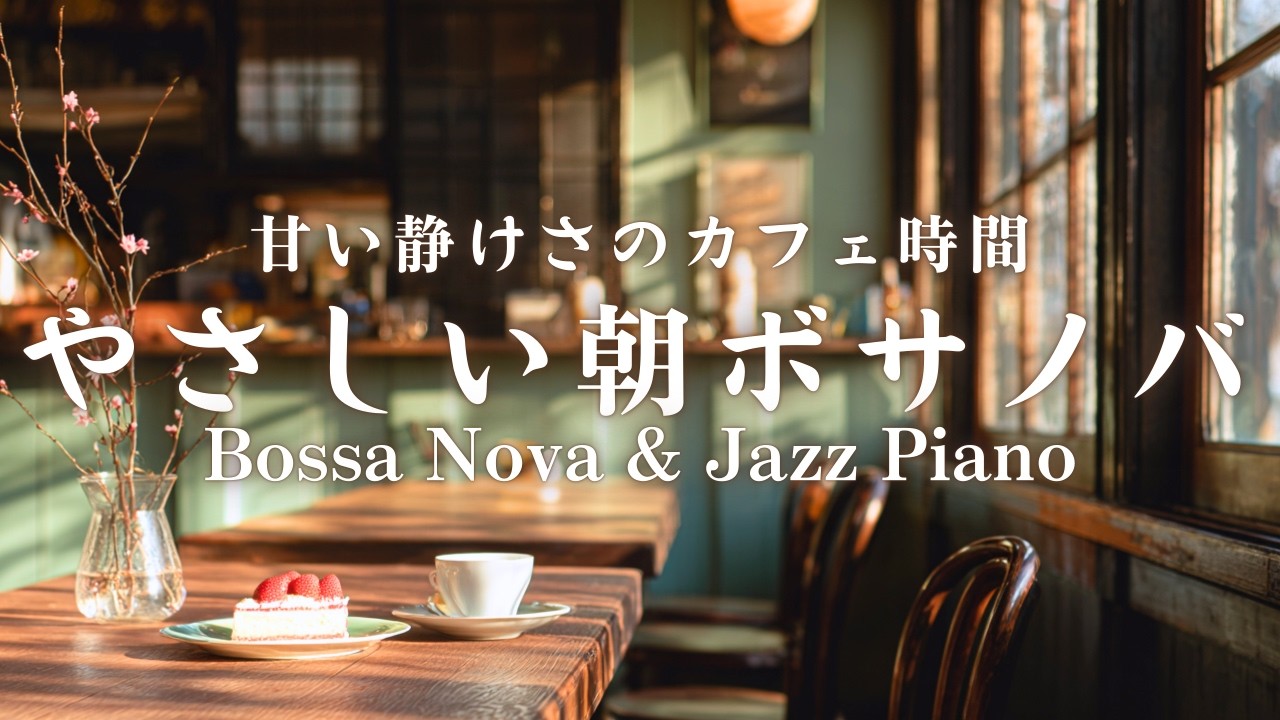 【朝カフェBGM】甘い静けさのカフェ時間、やさしいジャズボッサ｜Jazz & Bossa Nova for a Relaxing Friday Morning
