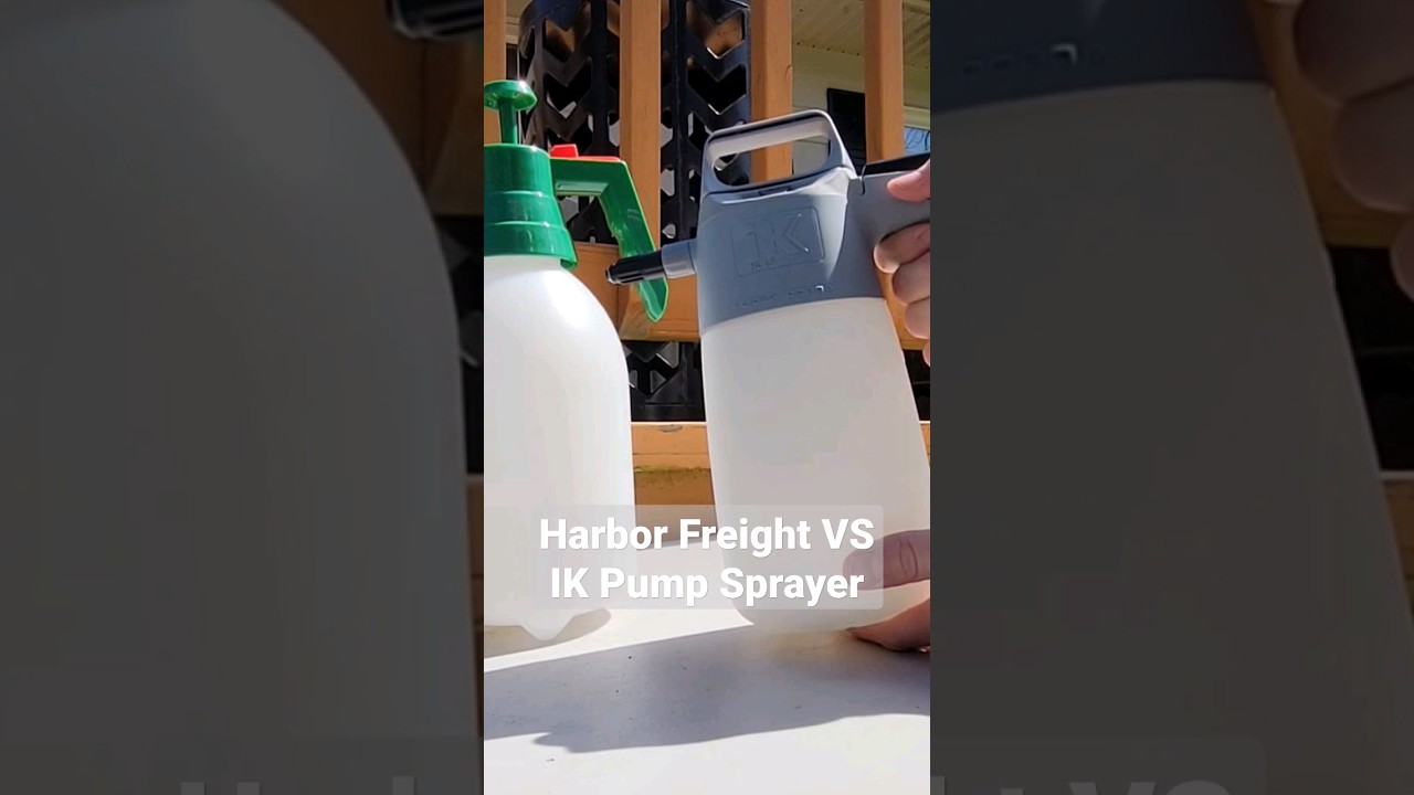Harbor Freight VS IK Pump Sprayers cars carwash detailing 