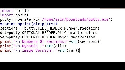 PeFile for analyzing Windows executable files in Python