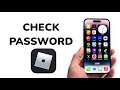 How To Check Password on Roblox?