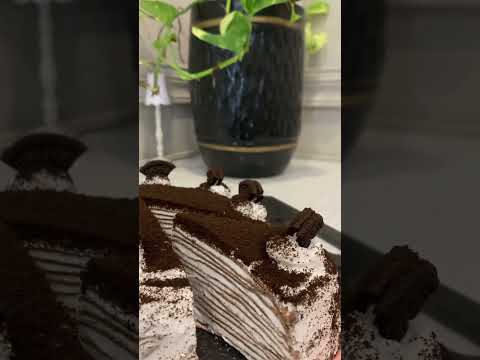 How to create the most delicious Mille Crepes Oreo cake?