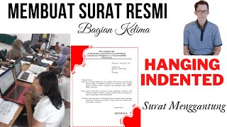 Cara membuat surat resmi Hanging Indent II Surat menggantung #SuratResmi #MsWord