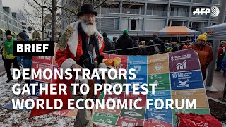 Demonstration against Davos Forum and for climate action | AFP