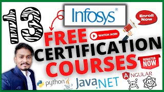 infosys 13 Free Certification Courses Python,Java,Data Science...  #infosysFreeCourses #SpringBoard