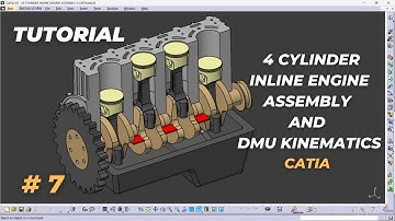 4 Cylinder Inline Engine Assembly in CATIA | Complete CAD Project (Part 7)