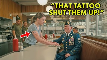 Een eenvoudige vrouw wordt uitgelachen om haar littekens - totdat een veteraan verstijft bij haar eenheidstattoo