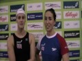 Angie Winstanley-Smith and Frankie Snell after GB beat Ukraine in Euro qualifier