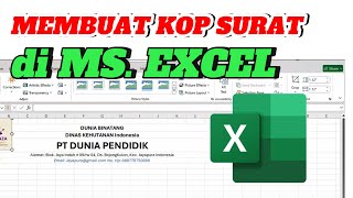 Membuat Kop Surat di Excel Mudah