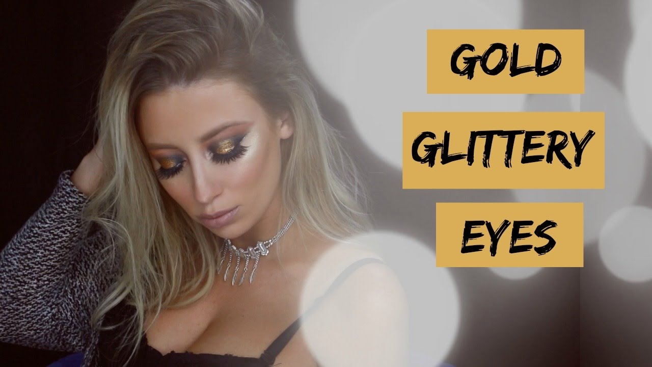 GOLD GLITTERY eyeshadow makeup tutorial using the Master Palette by Mario II CARA LOVELLO