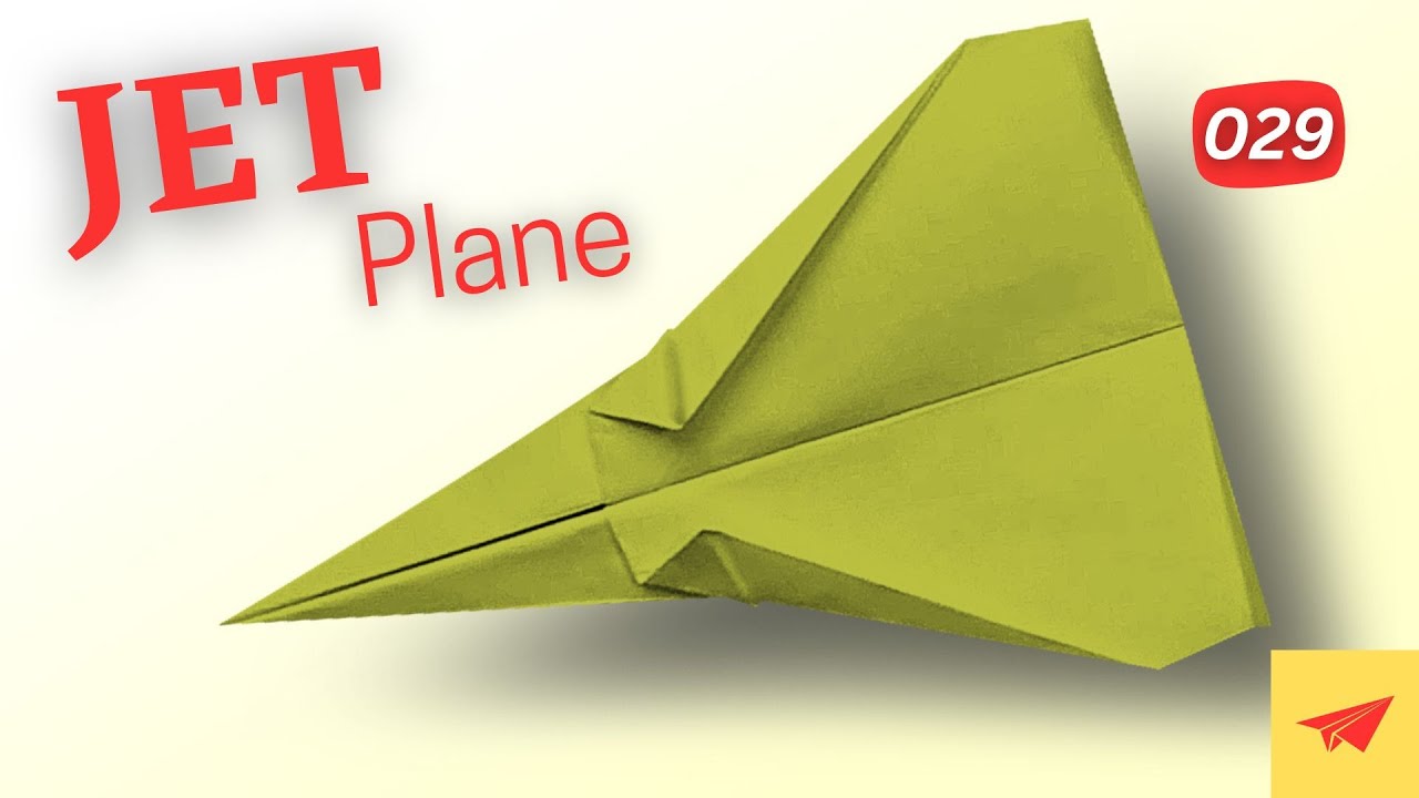 how to make a paper plane jet plane a easy paper jet plane that