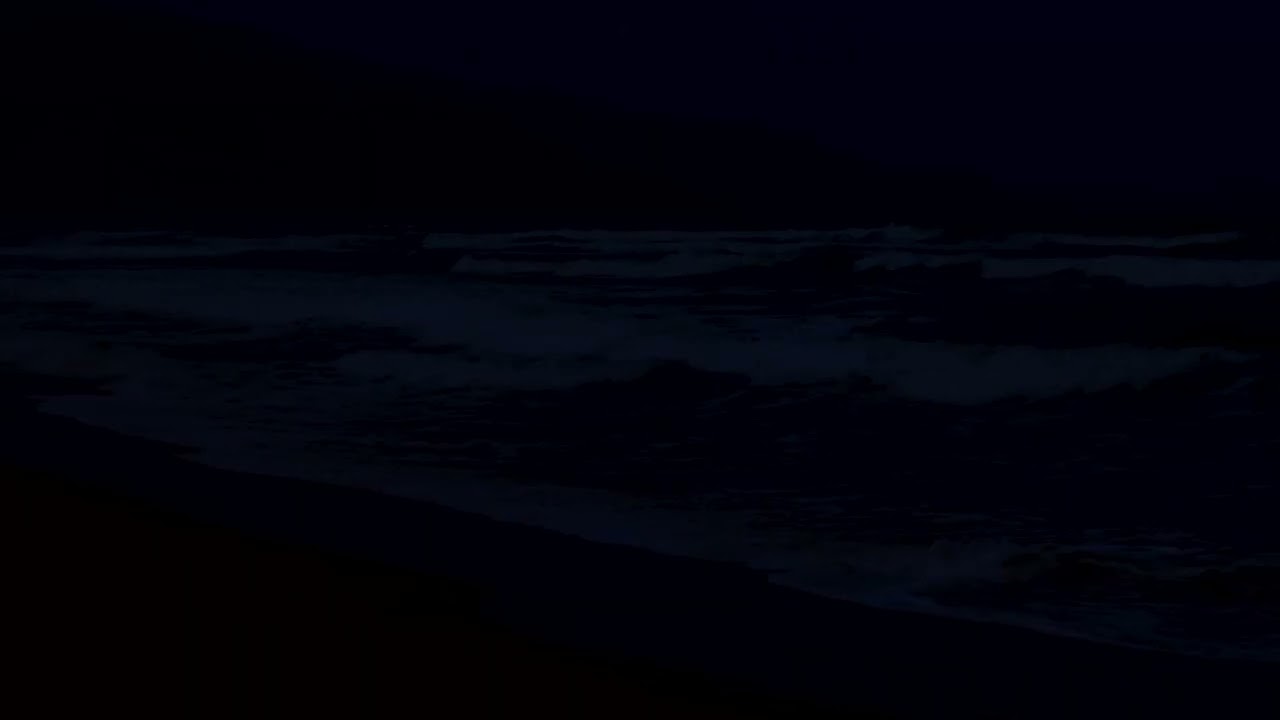 Moonlit Dark Ocean Waves | Slow Sea Rhythms to Relax the Mind and Release Nighttime Anxiety