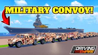 Military Convoy in Driving Empire!