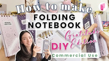 DIY Folding Gratitude Notebook  - Tutorial
